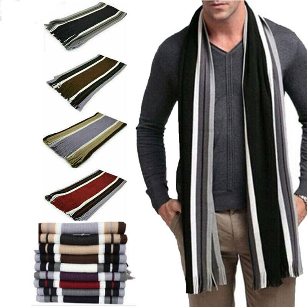 แคชเมียร์ผู้ชายผ้าพันคอลายแฟชั - Shawl Wrap Winter บทวิจารณ์และราคา