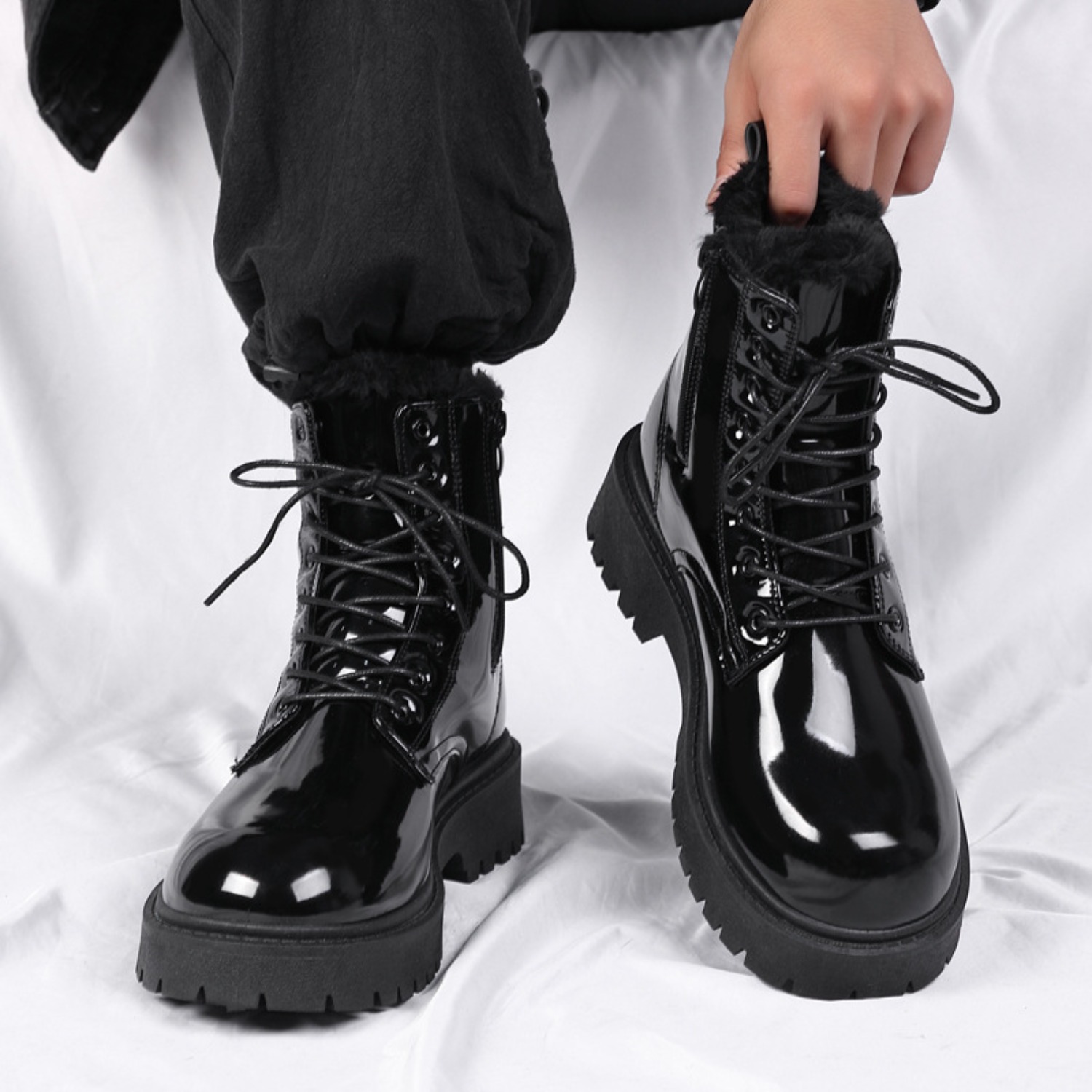 รองเท้าบูทหุ้มข้อบุขนหนานุ่มสำ - Waterproof Winter Boot บทวิจารณ์และราคา