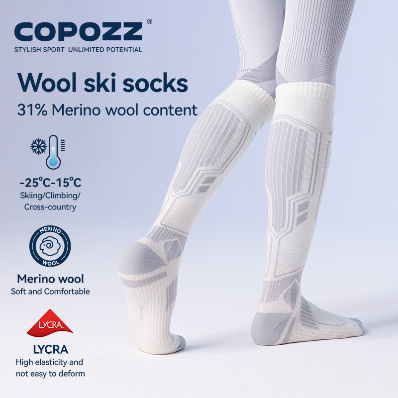 COPOZZ ใหม่ถุงเท้าสกีฤดูหนาวผู - Thermal Sock Wool บทวิจารณ์และราคา