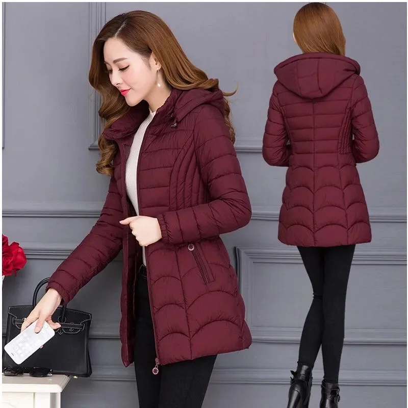 เสื้อโค้ทกันหนาวผู้หญิง แฟชั่น - Down Jacket Packable บทวิจารณ์และราคา