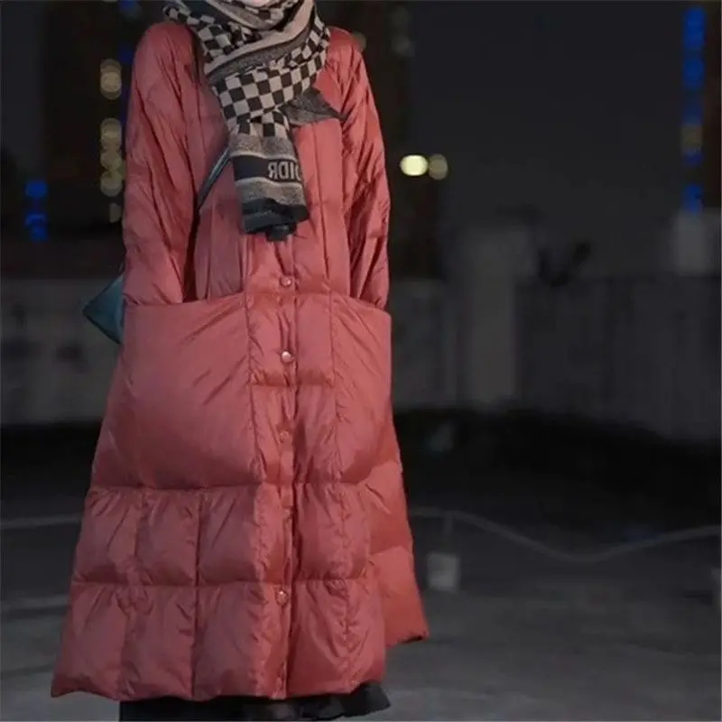 แจ็คเก็ตขนเป็ดตัวยาวโอเวอร์ไซส - Down Jacket Packable บทวิจารณ์และราคา