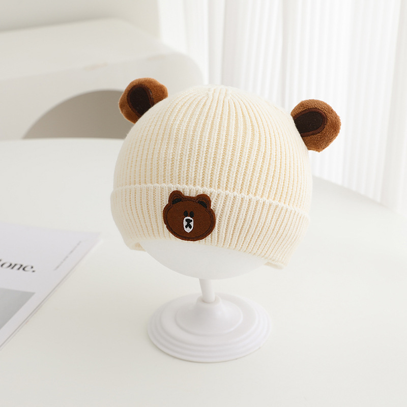 หมวกกันหนาวสำหรับเด็ก 46-50 ซม - Knit Beanie Hat Warm บทวิจารณ์และราคา