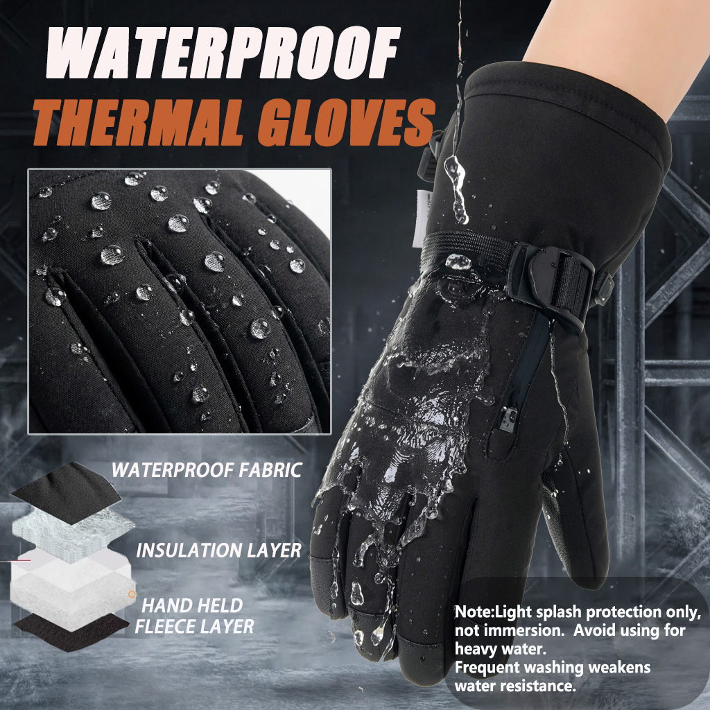 ถุงมือสกีฤดูหนาวสำหรับผู้ชายแล - Snow Glove Insulated บทวิจารณ์และราคา