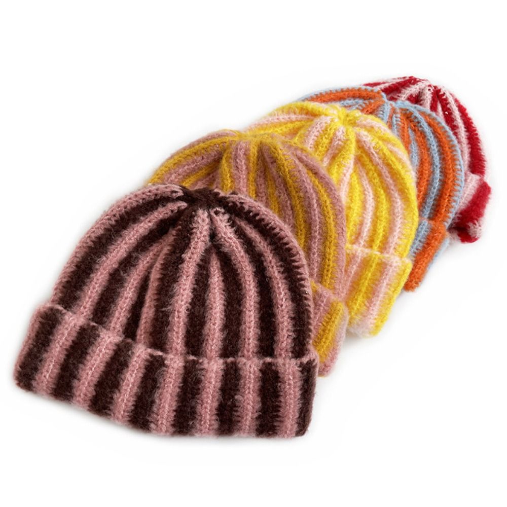 หมวกบีนนี่ถักลายใหม่ กันลม กัน - Knit Beanie Hat Warm บทวิจารณ์และราคา