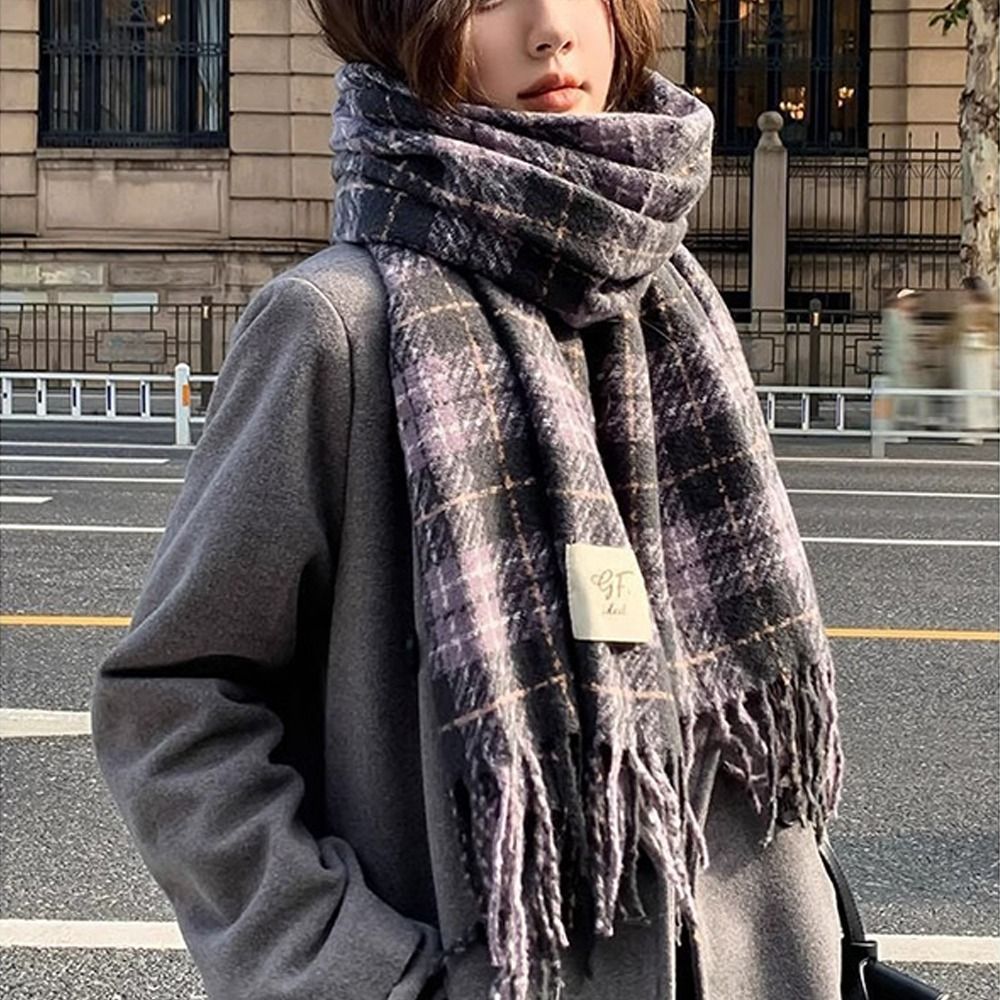 ผ้าพันคอฤดูหนาวแบบลำลอง นุ่ม ก - Shawl Wrap Winter บทวิจารณ์และราคา